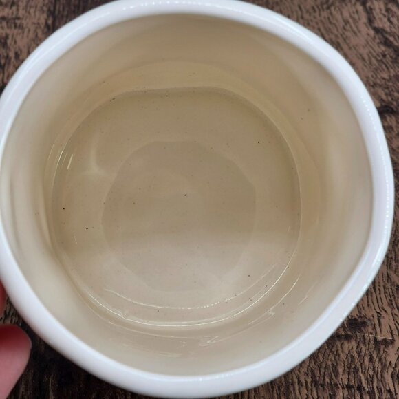 Rae Dunn CAFFEINE LL Large Letter Mug Coffee Tea Cocoa Farmhouse Cream Black Big - Picture 6 of 7